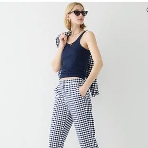 JCrew Gingham Martie Pant | XS